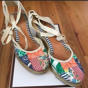 Coach Kerrie Patchwork Wedges size 10